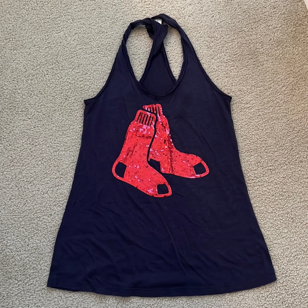 VS PINK Red Sox Tank, Size Sm